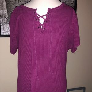 Hollister tie front crop top